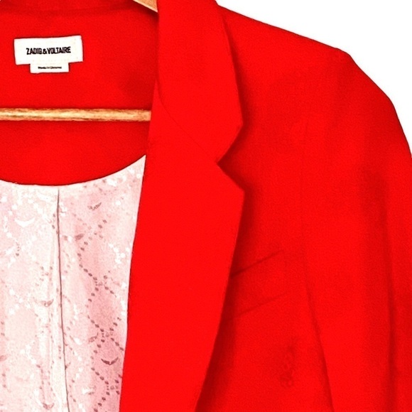 Zadig & Voltaire Verys Jac Paisley Blazer, Size M/38 - Picture 9 of 15